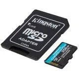 Карта памяти MicroSDXC 256Gb Class 10 UHS-I U3 V30 + адаптер (Kingston Canvas Go Plus) (SDCG4/256GB)