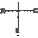 Кронштейн настольный для 2-х мониторов 15"-32" 4 ст. свободы, (Onkron D221E) Black