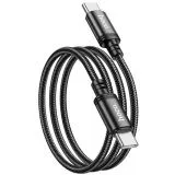 Кабель USB Type-C (M), 1m (HOCO) X89 Wind PD (60W), черный, нейлон (6931474784384)