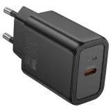 Зарядное устройство HOCO N62 Gentle, USB C, QC3.0, PD (30W), черный (6942007644297)