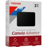 Внешний жесткий диск TOSHIBA 2Tb USB3.2 Canvio Advance Black (HDTCA20EK3AA)