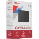 Внешний жесткий диск TOSHIBA 4Tb USB3.2 Canvio Advance Black (HDTCA40EK3CA)