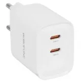 Зарядное устройство Borofone BA85A Flare, USB C+С, PD (35W), белый (6941991117466)