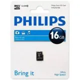 Карта памяти MicroSDHC 16Gb Class 10 UHS-I без адаптера (Philips) (FM16MD45B/97)