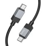 Кабель USB Type-C (M), 1m (HOCO) X110, (60W), черный, нейлон (6942007646826)
