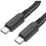Кабель USB Type-C (M), 1m (Borofone) BX81 Goodway PD (60W), черный, силикон (6974443386110)