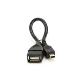 Кабель OTG USB 2.0 (F) -> miniUSB, 0.15m, 5pin черный (Cablexpert) (A-OTG-AFBM-002)