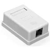 Розетка настенная 1xRJ-45 (8P8C) Cat. 6 UTP, одинарная (Exegate) (EX292844RUS)