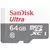Карта памяти MicroSDXC 64GB Class 10 UHS-I без адаптера (SanDisk Ultra) (SDSQUNR-064G-GN3MN)