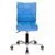 Кресло Бюрократ CH-330M, без подлокотников, ткань, голубой (CH-330M/VELV86), фото 2
