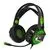 Наушники с микрофоном CROWN CMGH-3002, черный/зеленый