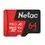Карта памяти MicroSDXC 64Gb class 10 UHS-I U1 V30 + адаптер (Netac P500 Extreme Pro) (NT02P500PRO-064G-R)