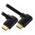 Кабель HDMI 1m v2.0 (Greenconnect) черный, УГЛОВЫЕ разъемы (GCR-52312)