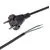 Шнур электрический с вилкой, 3 м., ПВС 2х0.75 мм.кв., черный (REXANT) (11-1303)
