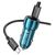 Автомобильное зарядное устройство HOCO Z48 Tough, USB C+C, QC3.0, PD(20W), синий+ кабель Type-C Type (6931474795045), фото 2