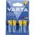 Батарейка (размер AA, LR6) VARTA LONGLIFE POWER - упаковка 4 шт, цена за 4шт