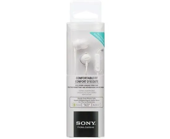 Наушники Sony MDR-EX15AP White (MDREX15APW)