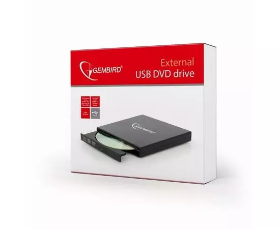 Внешний привод DVD-RW Gembird DVD-USB-02 Black, Цвет: Чёрный, фото 4