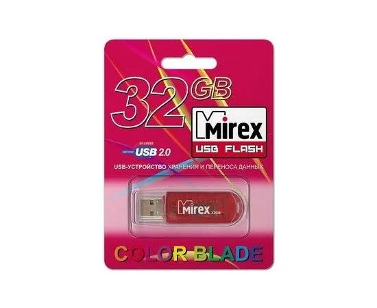 USB Flash-накопитель 32Gb (Mirex, Elf) красный (13600-FMURDE32), фото 2