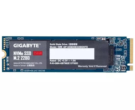 Накопитель SSD M.2 256Gb Gigabyte NVMe SSD (GP-GSM2NE3256GNTD)