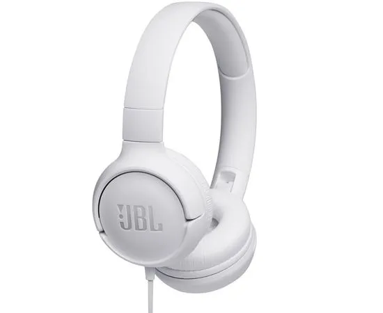 Наушники с микрофоном JBL T500 White (JBLT500WHT)