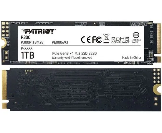 Накопитель SSD M.2 128Gb Patriot P300 (P300P128GM28), фото 3