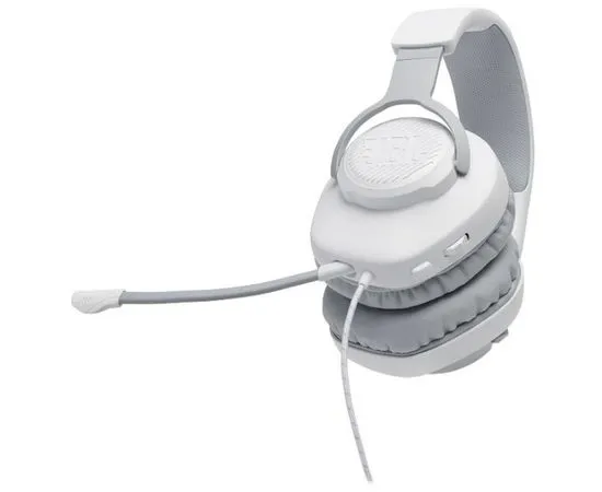 Наушники с микрофоном JBL Quantum 100 White (JBLQUANTUM100WHT), фото 3