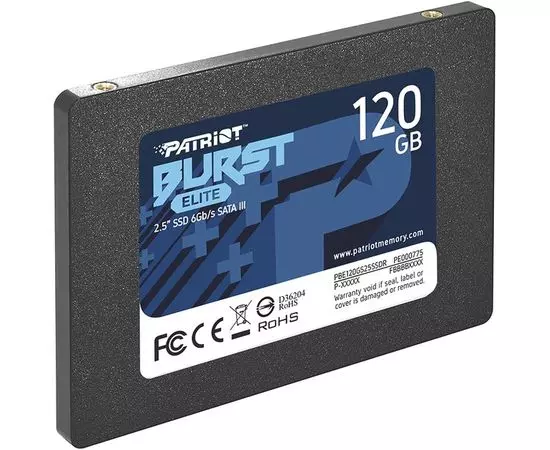 Накопитель SSD 120Gb Patriot Burst Elite (PBE120GS25SSDR), фото 3