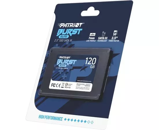 Накопитель SSD 120Gb Patriot Burst Elite (PBE120GS25SSDR), фото 6