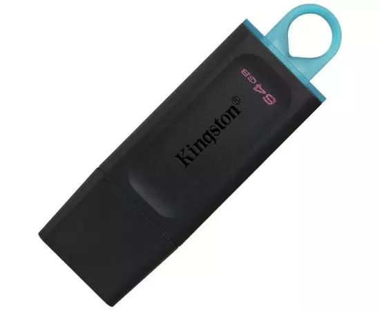 USB Flash-накопитель 64Gb USB 3.2 (KINGSTON, DataTraveler Exodia) Black/Teal, черный/бирюзовый (DTX/64GB)