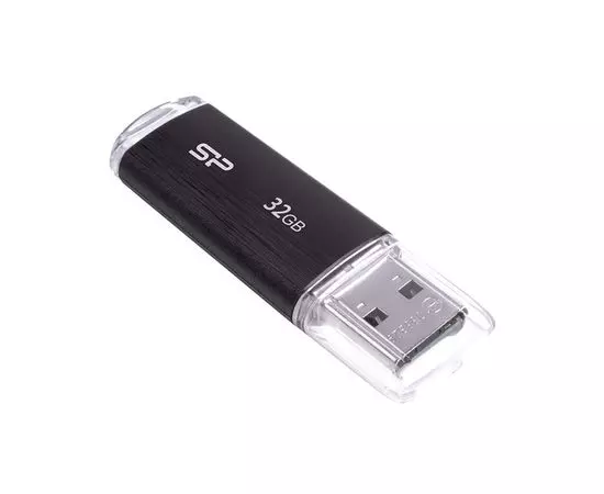 USB Flash-накопитель 32Gb (Silicon Power, Ultima U02) Black (SP032GBUF2U02V1K)