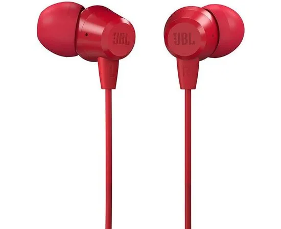 Наушники с микрофоном JBL C50HI Red, красный (JBLC50HIRED)