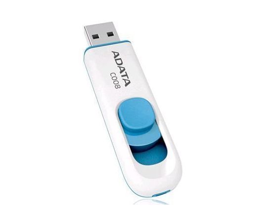 Флеш память ADATA 32Gb USB2.0 Classic C008 White (AC008-32G-RWE)