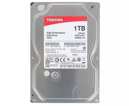 Жесткий диск Toshiba 1Tb P300 (HDWD110UZSVA)
