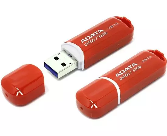 USB Flash-накопитель 32Gb USB 3.0 (ADATA, UV150) Красный (AUV150-32G-RRD)