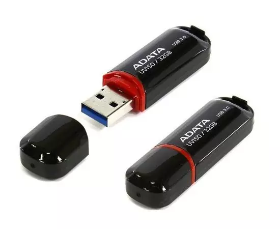 USB Flash-накопитель 32Gb USB 3.0 (ADATA, UV150) Черный (AUV150-32G-RBK)