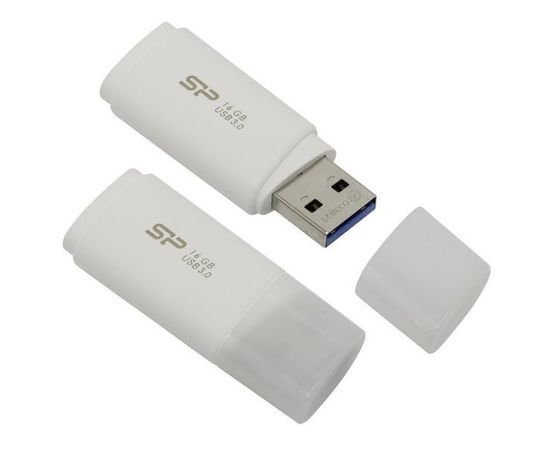 USB Flash-накопитель 16Gb USB 3.0 (Silicon Power, Blaze B06) White (SP016GBUF3B06V1W)