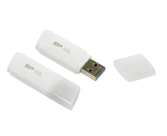 USB Flash-накопитель 32Gb USB 3.0 (Silicon Power, Blaze series B06) White, белый (SP032GBUF3B06V1W)