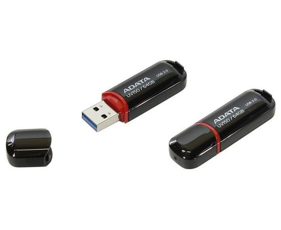 USB Flash-накопитель 64Gb USB 3.0 (ADATA, UV150) черный (AUV150-64G-RBK)