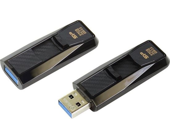USB Flash-накопитель 32Gb USB 3.0 (Silicon Power, Blaze series B50) Black (SP032GBUF3B50V1K)