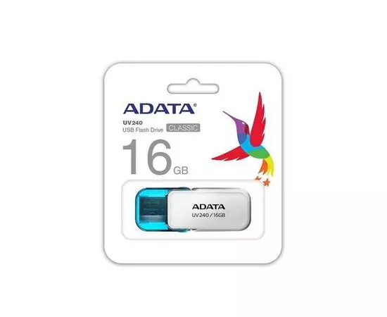 USB Flash-накопитель 32Gb (ADATA, UV240) White (AUV240-32G-RWH)