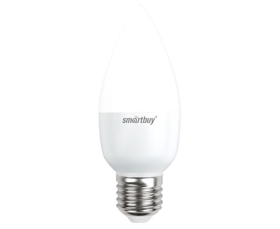 Электролампа LED E27 C35 свеча 7Вт 230В 4000К (Smartbuy) (SBL-C37-07-40K-E27)