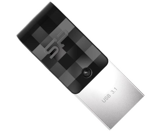 USB Flash-накопитель 128Gb USB 3.0/USB Type-C (Silicon Power, Mobile C31) (SP128GBUC3C31V1K)