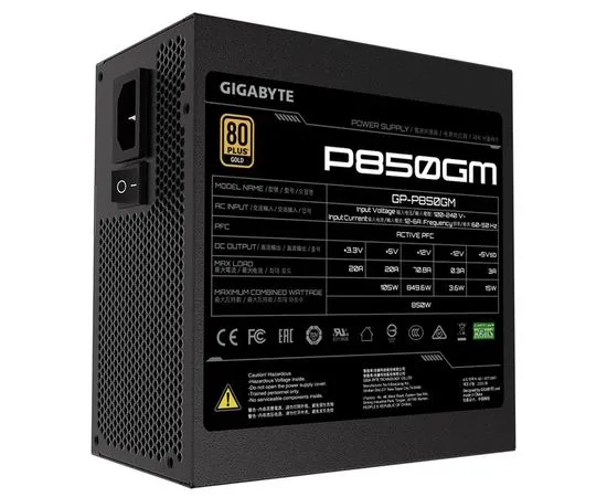 Блок питания 850W (GIGABYTE, GP-P850GM), фото 2