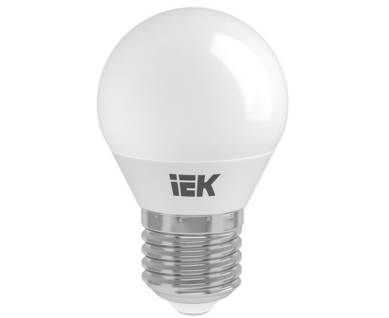 Электролампа LED E27 G45 шар 5Вт 230В 4000К (IEK) (LLE-G45-5-230-40-E27)