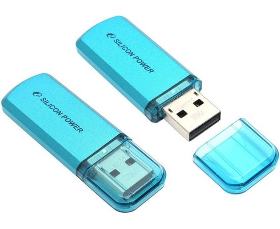 USB Flash-накопитель 8Gb (Silicon Power, Helios 101) Blue (SP008GBUF2101V1B)