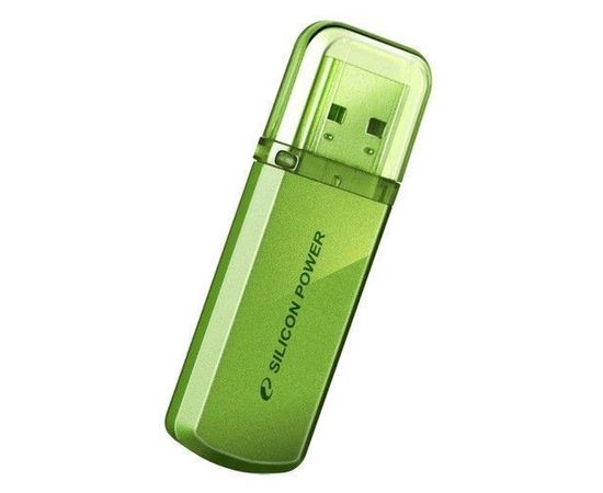 USB Flash-накопитель 8Gb (Silicon Power, Helios 101) Green (SP008GBUF2101V1N)