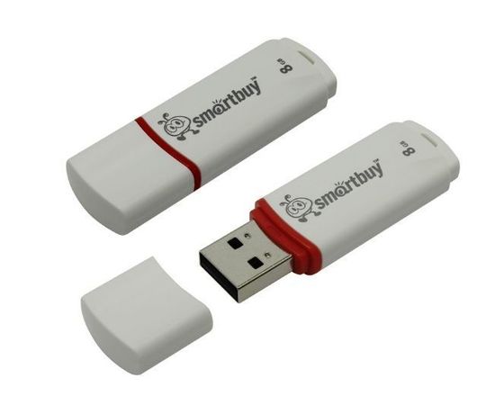 USB Flash-накопитель 8Gb Smartbuy Crown White (SB8GBCRW-W)