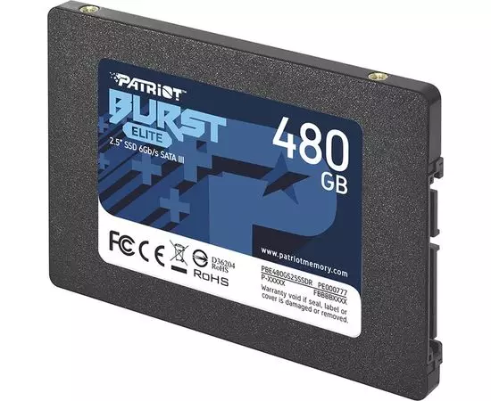 Накопитель SSD 480Gb Patriot Burst Elite (PBE480GS25SSDR), фото 2