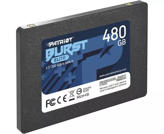 Накопитель SSD 480Gb Patriot Burst Elite (PBE480GS25SSDR), фото 3